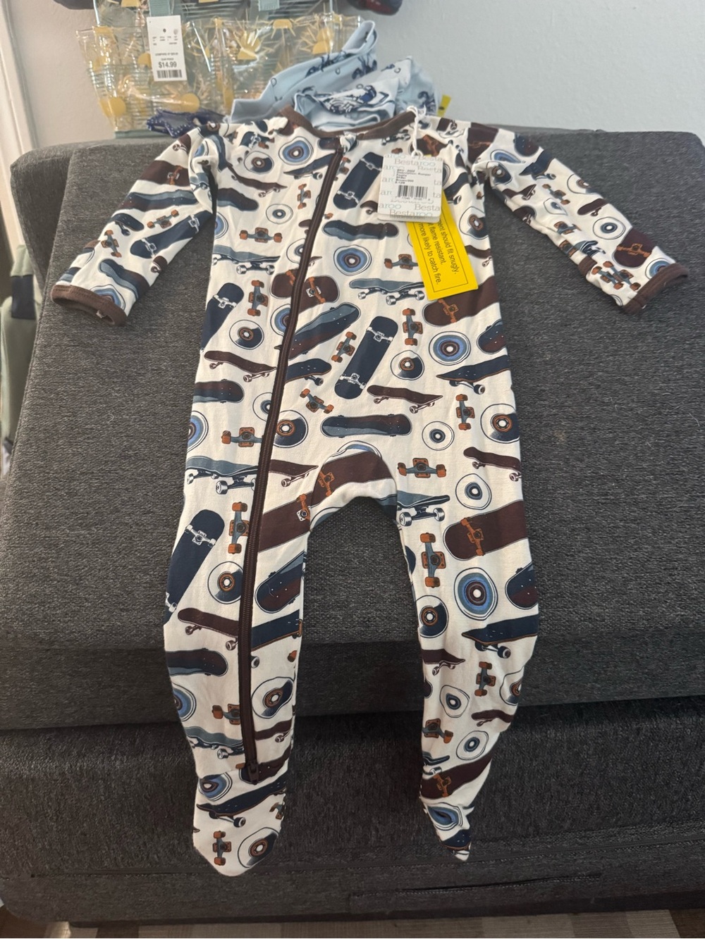 Bestaroo Zip-Front Footed One-Piece pajama